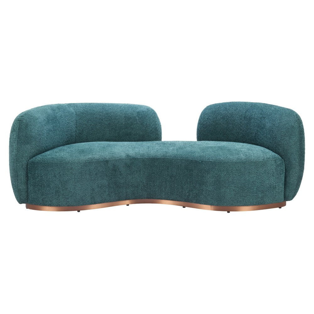 86" Teal Jamela Loveseat