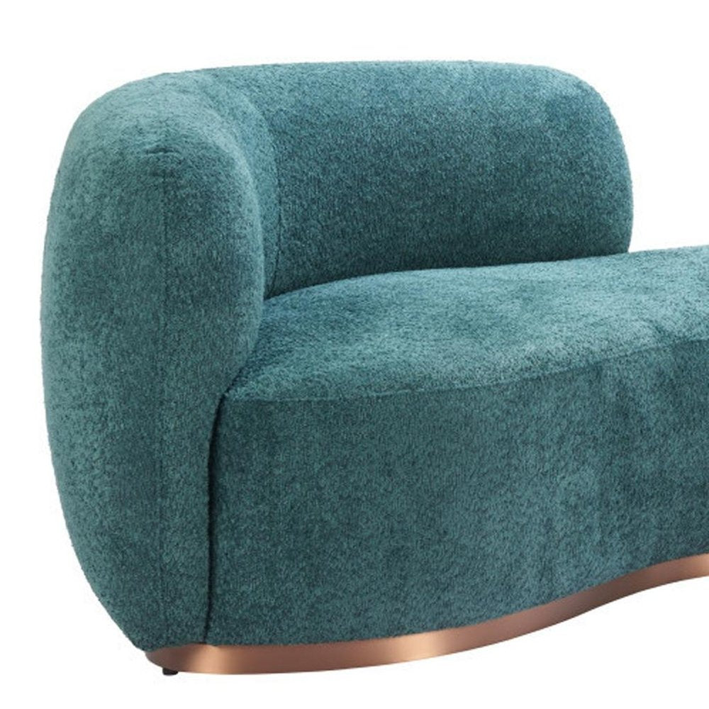 86" Teal Jamela Loveseat