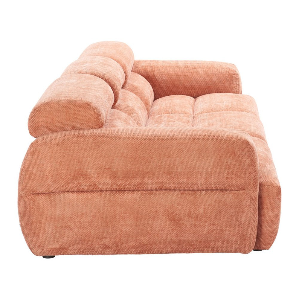 108" 3 pc. Orange Modular Sectional Sofa