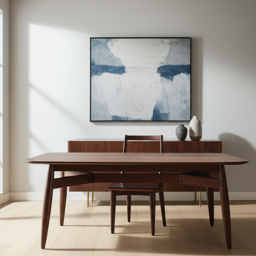 78" Espresso Wood Dining Table