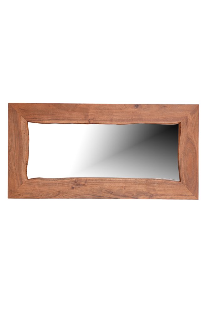 48" Brown Live Edge Wood Rustic Mirror