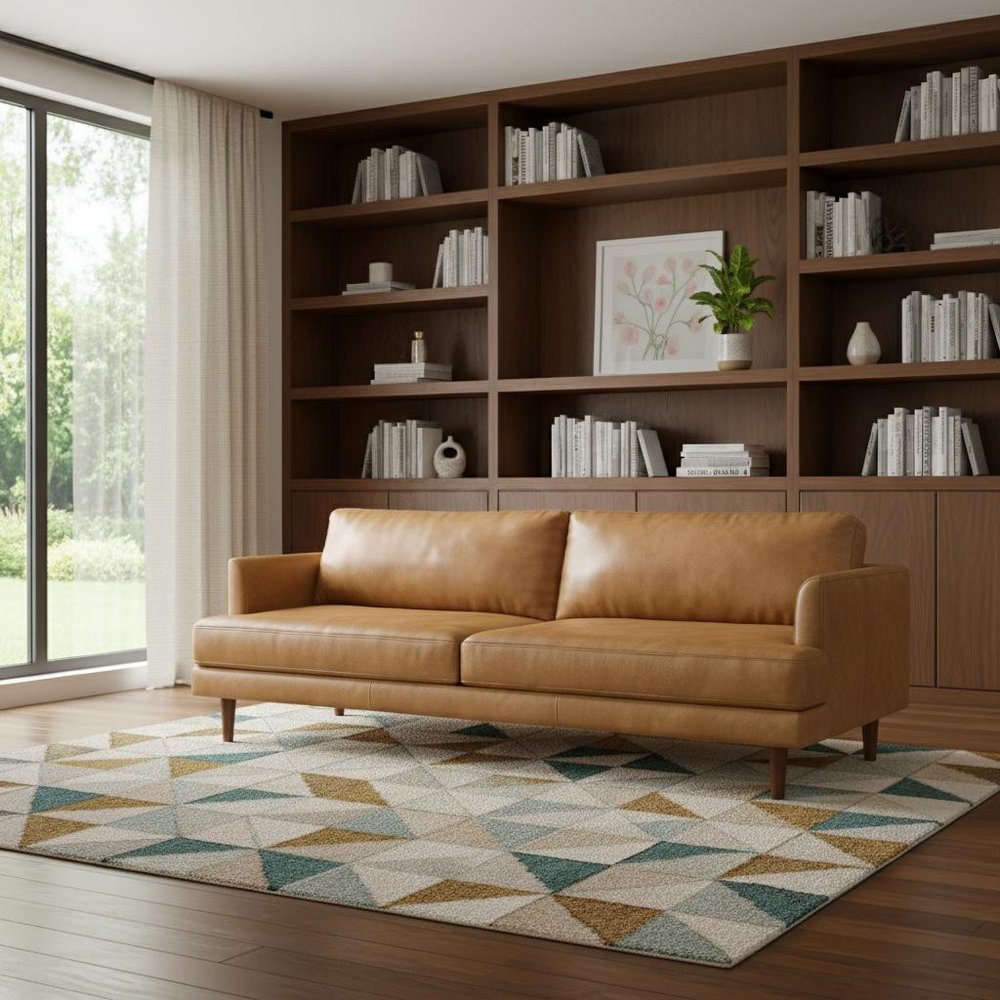 90" Sienna Top Grain Leather Sofa
