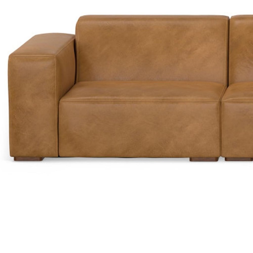 116" Sienna Leather Modular Sofa