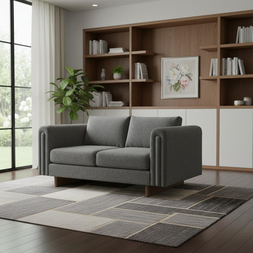 61" Arch Arm Contemporary Loveseat