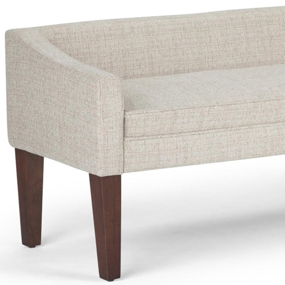 50" Slope Arm Upholstered Bench