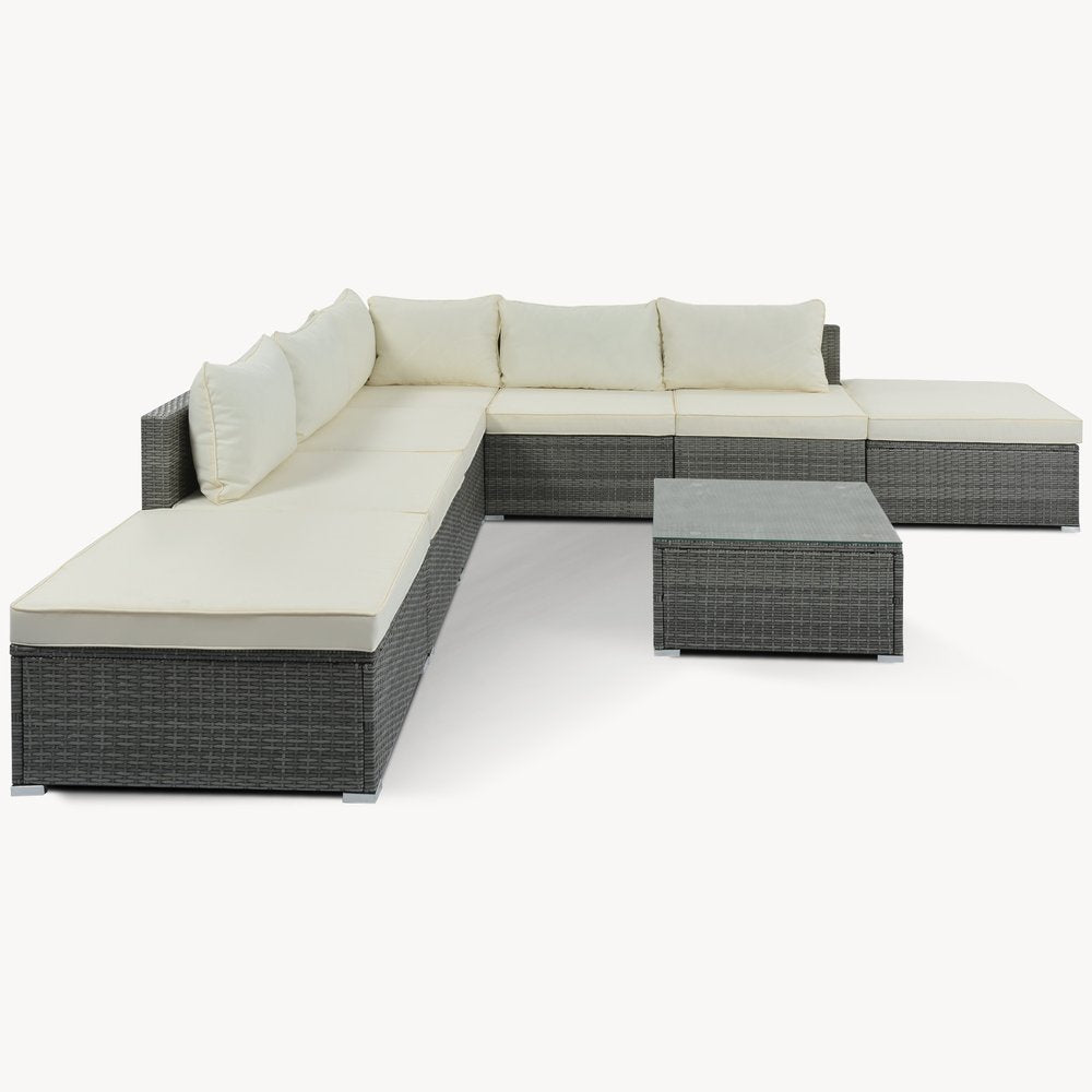 112" 8 pc. Sectional with Chaise