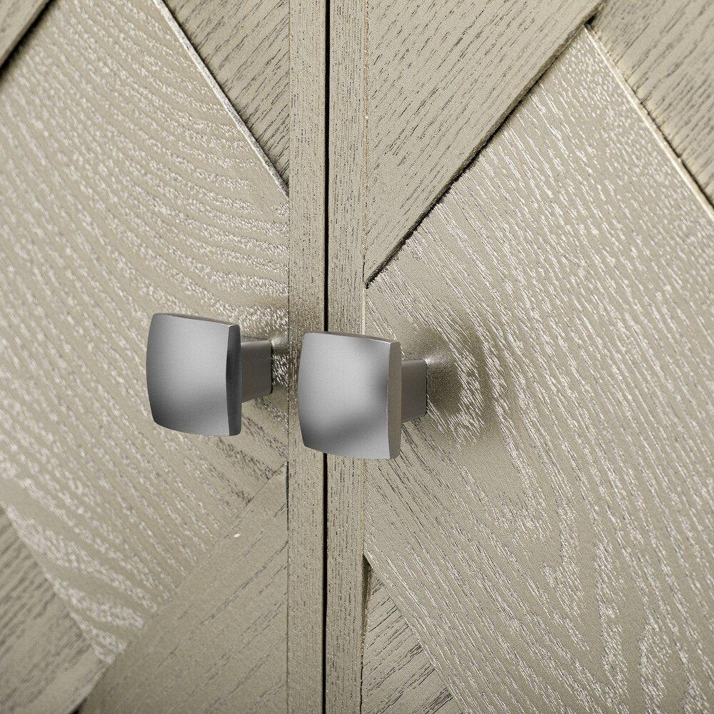 51" Wood Panel Rolling Kitchen Island