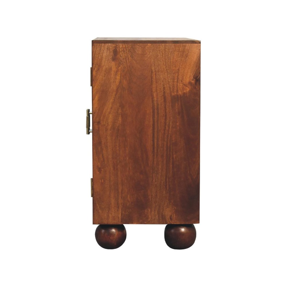 30" Wood Textured Arches Cabinet