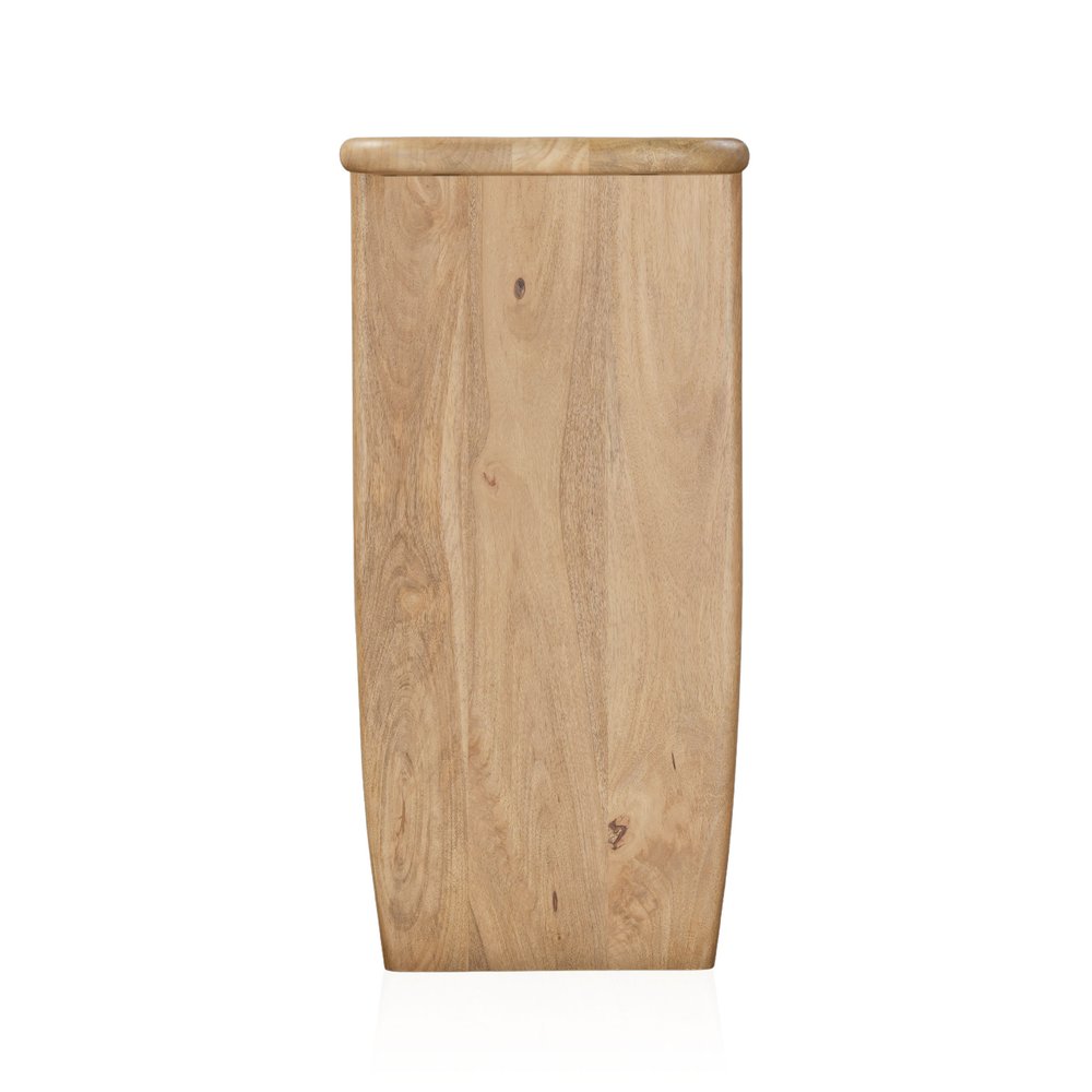 52" Natural Simple Wood Console Table