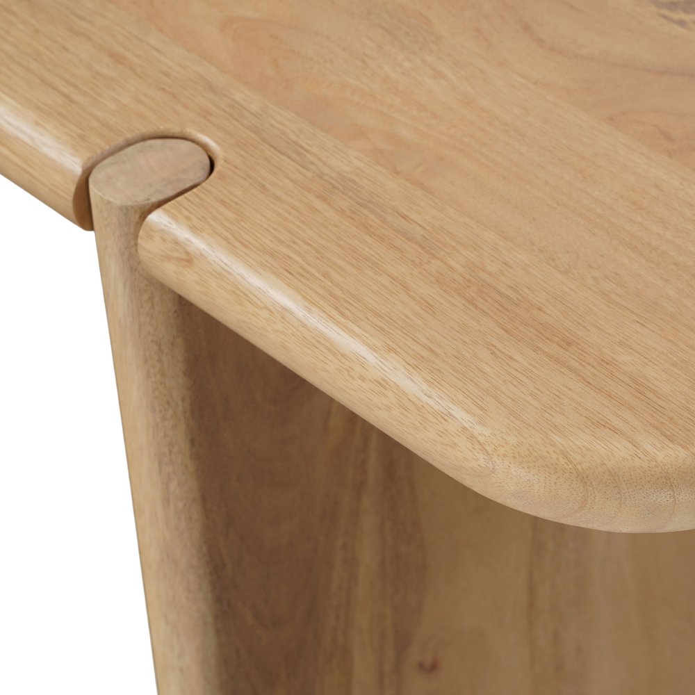 52" Natural Simple Wood Console Table