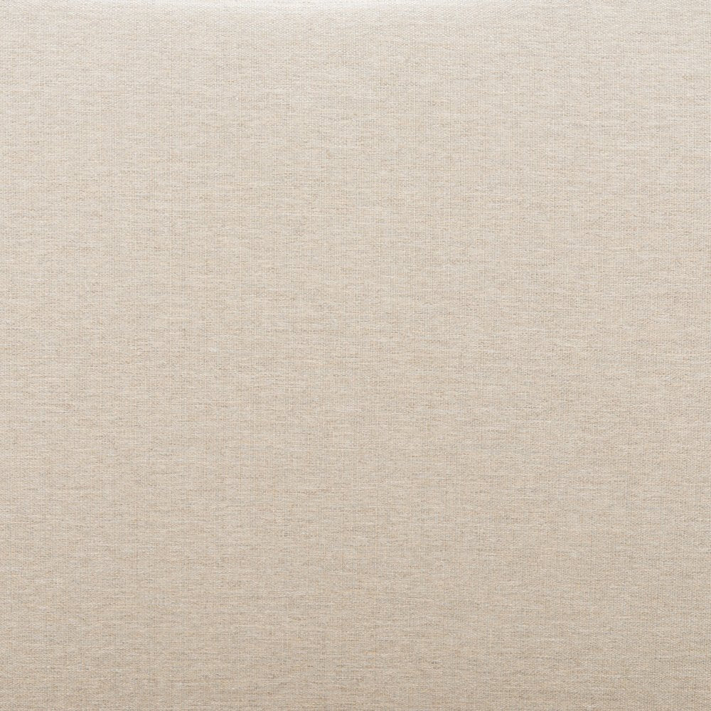 75" Beige Curved Outdoor Sofa