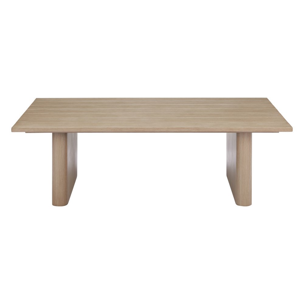 48" Natural Aluminum Outdoor Coffee Table