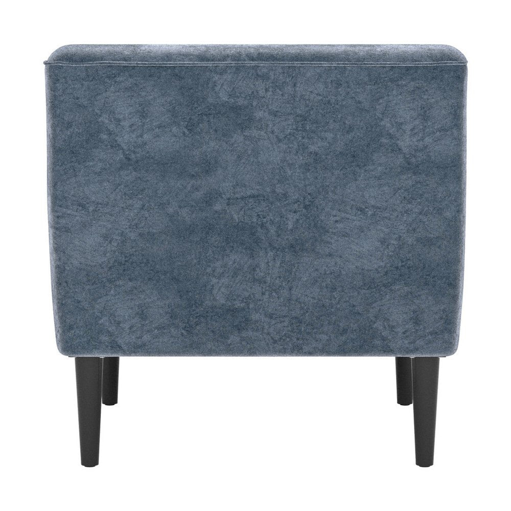 30" Gray Button Tufted Armchair