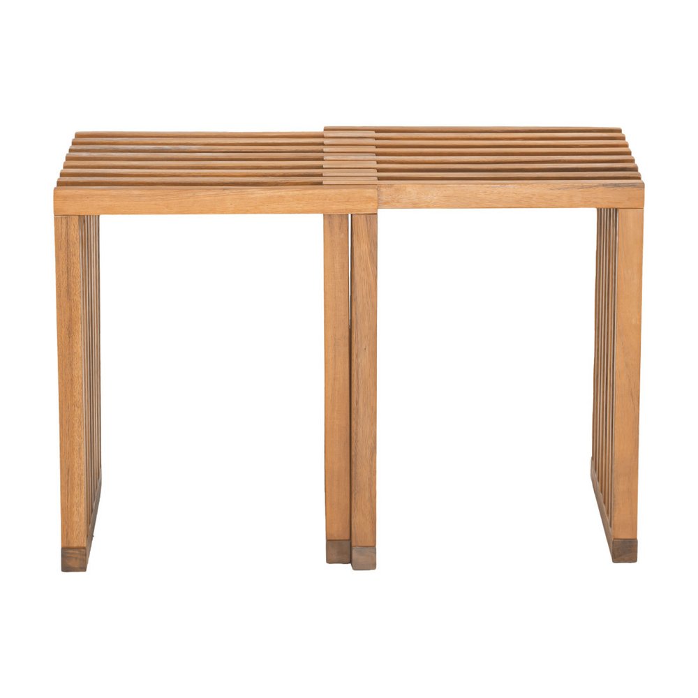 27" Acacia Wood Modular Patio Bench