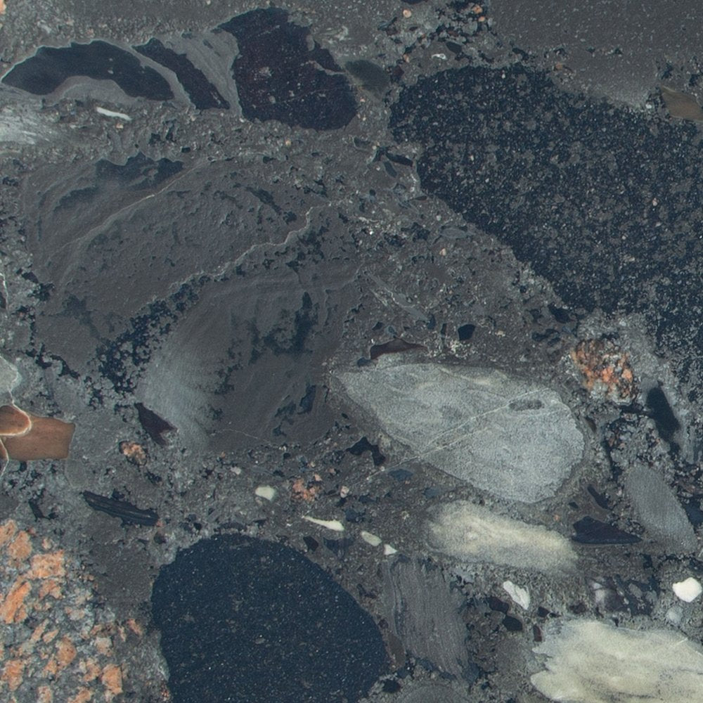 42" Black and Gold Marble Double Pedestal Console Table