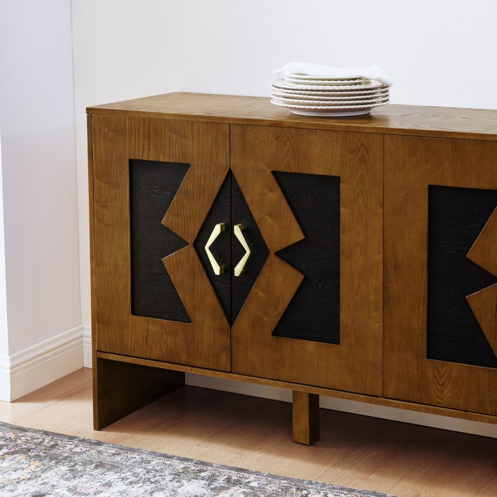 60" Wood Deco Design Sideboard