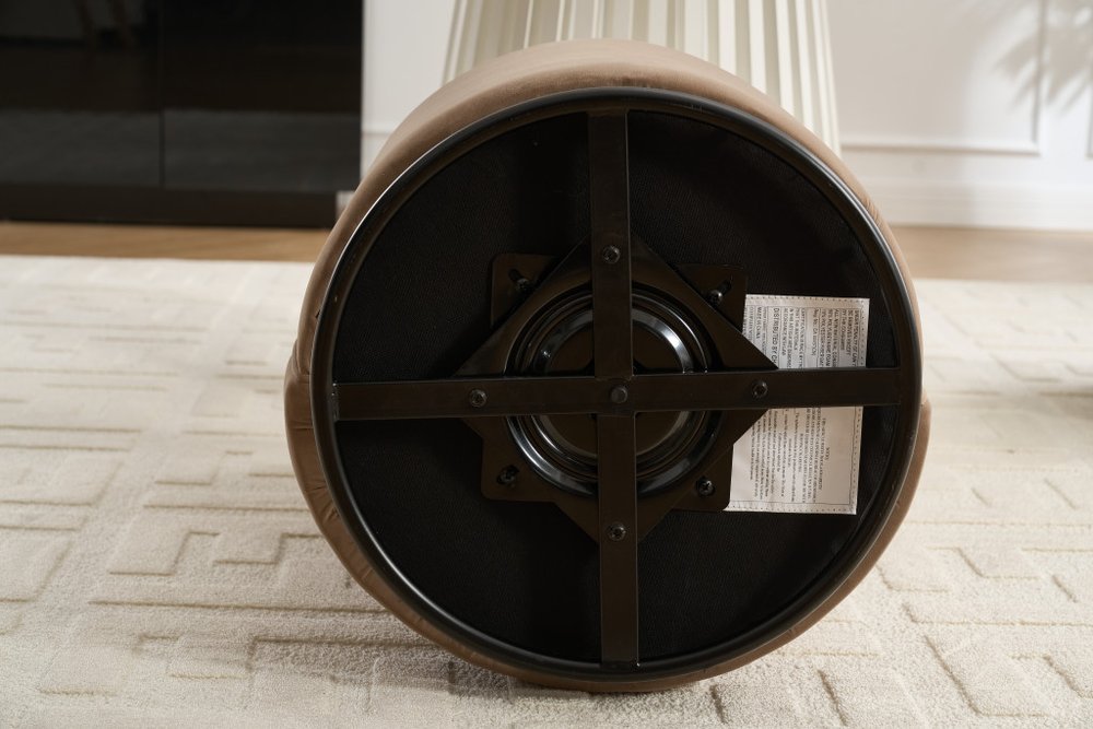 21" Velvet Curved Swivel Dining Chair