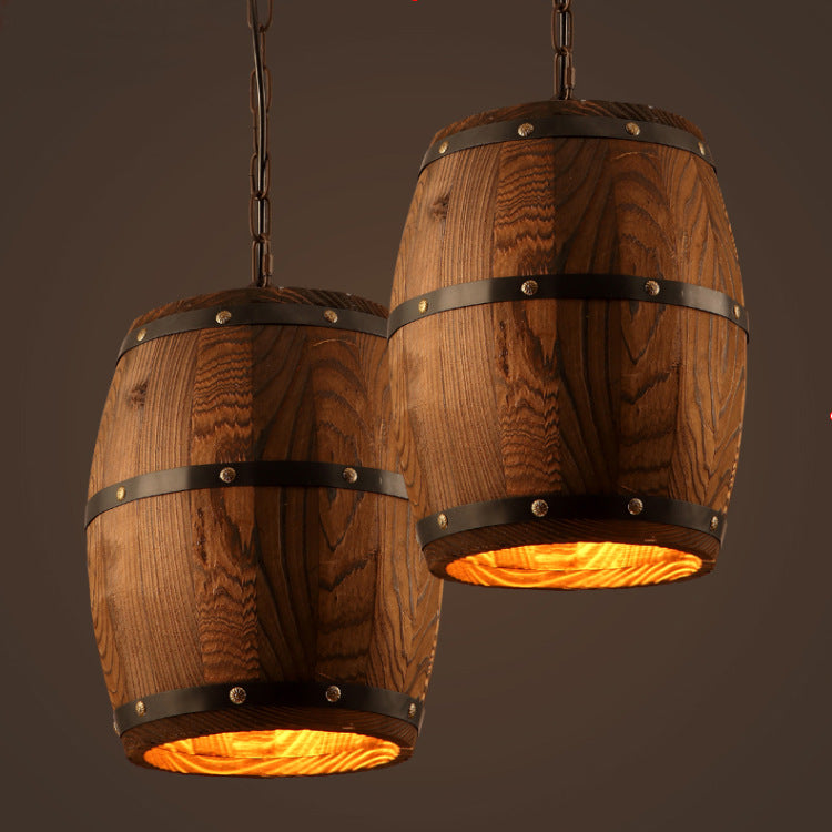 Whiskey Barrel Pendant Light