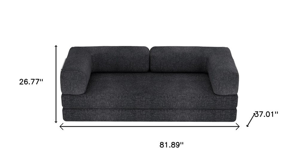 82" Chenille Modular Sleeper Sofa