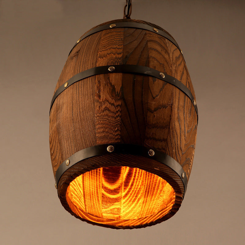 Whiskey Barrel Pendant Light