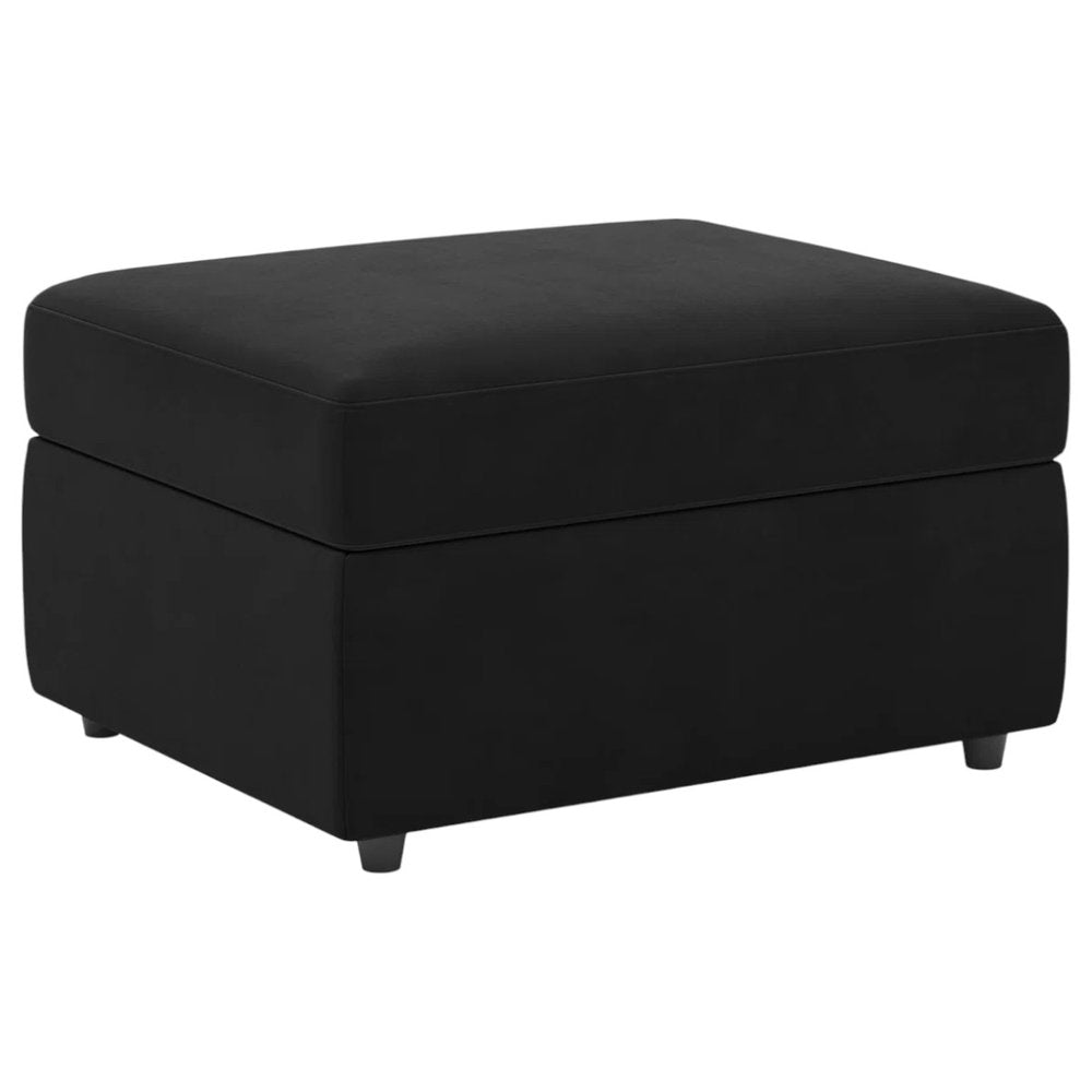 30" Velvet Storage Ottoman