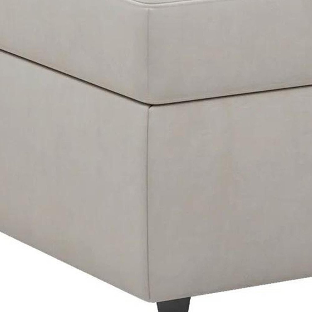 30" Velvet Storage Ottoman