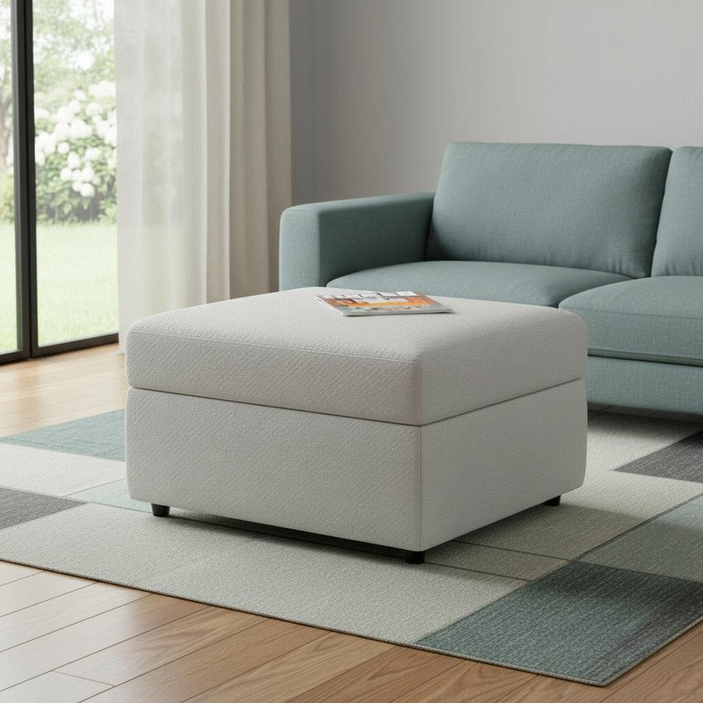 30" Velvet Storage Ottoman