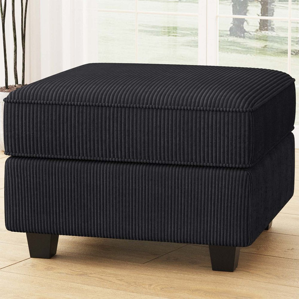 26" Corduroy Storage Ottoman