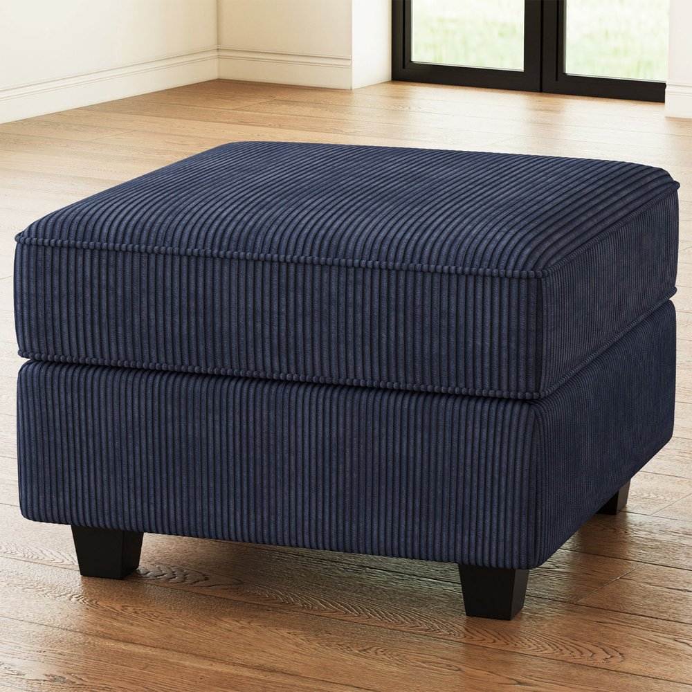 26" Corduroy Storage Ottoman