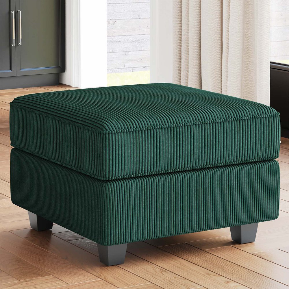 26" Corduroy Storage Ottoman