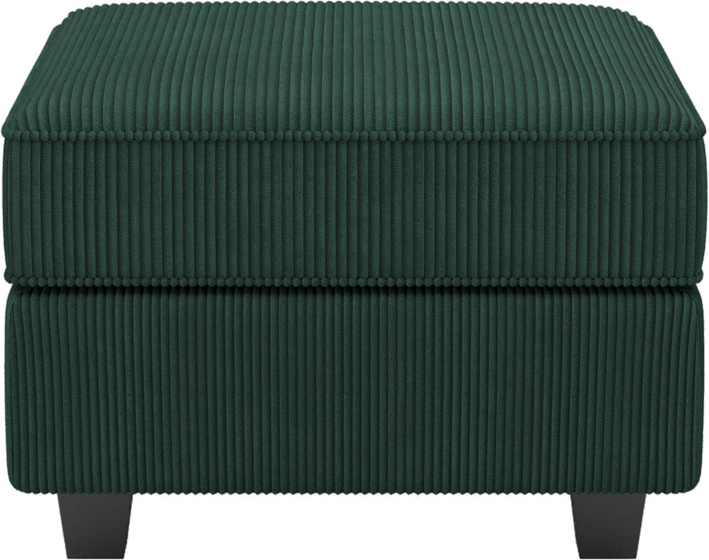 26" Corduroy Storage Ottoman