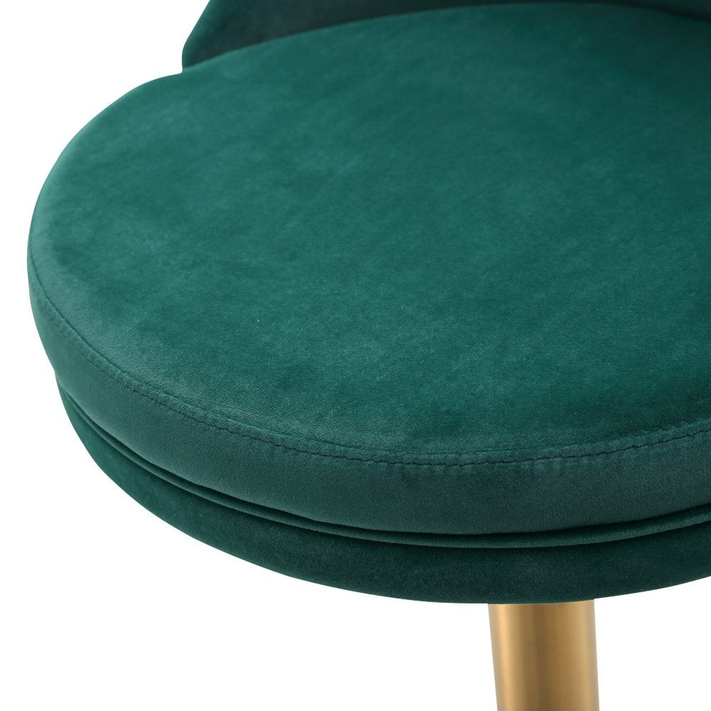 17" Modern Velvet Wingback Bar Chair