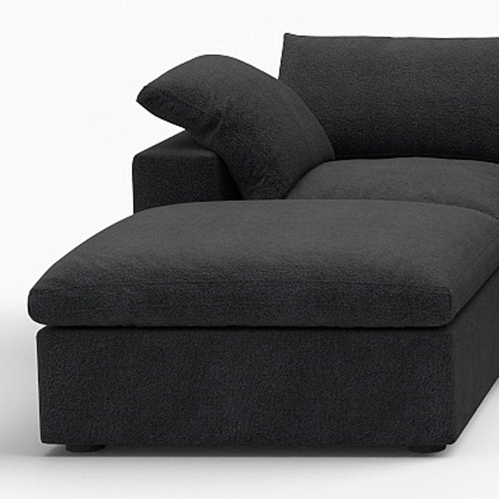 160" Linen Blend Modular U-Sectional Sofa