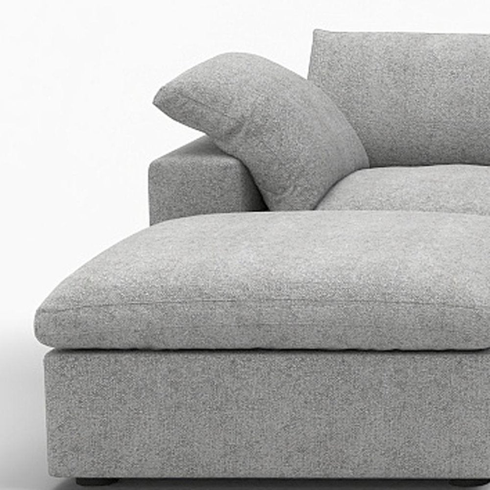 160" Linen Blend Modular U-Sectional Sofa