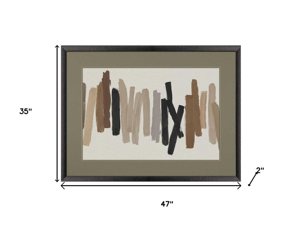 47" x 35" "Strokes" Framed Wall Art
