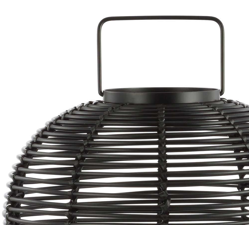 27" Black Cage Table Lantern