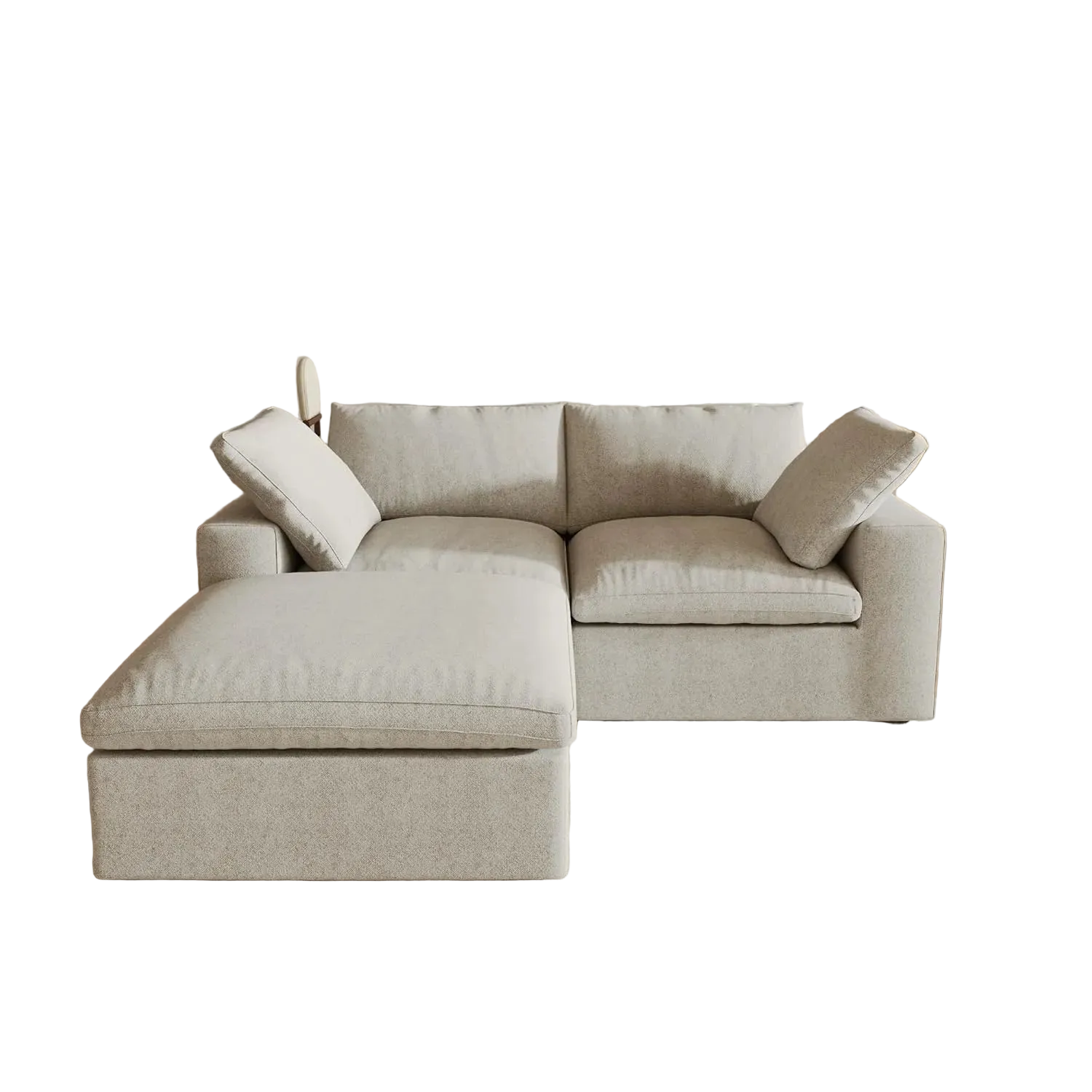 3 pc. 80" Modular Linen Corner Sectional