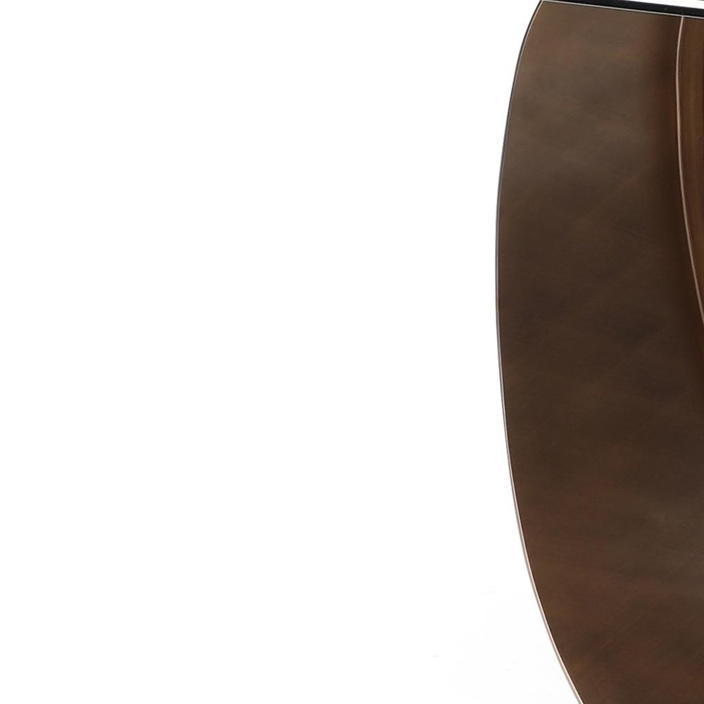 94" Bronze, Black, and White Ribbon Dining Table