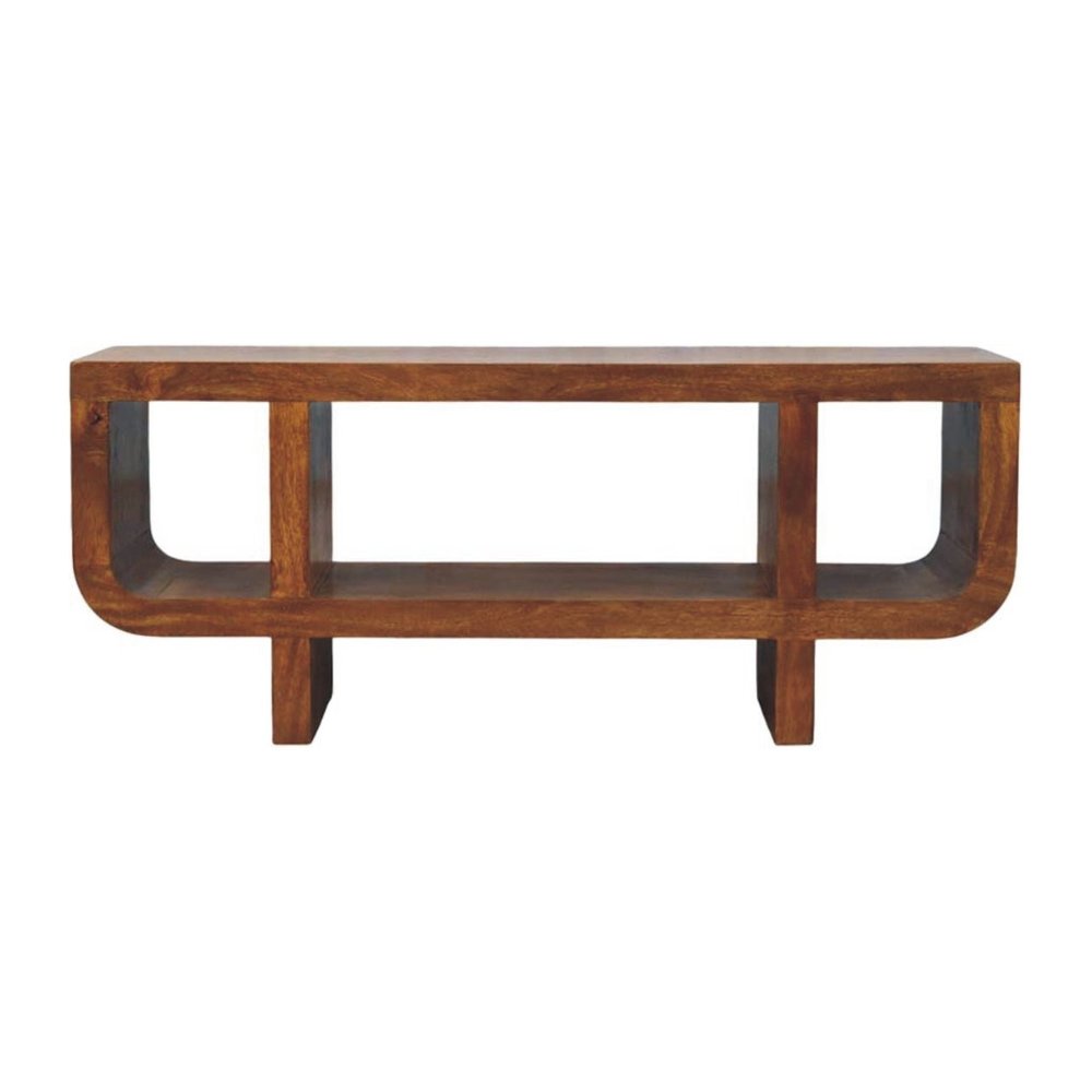 47" Brown Mango Wood Orion Open Entertainment Stand