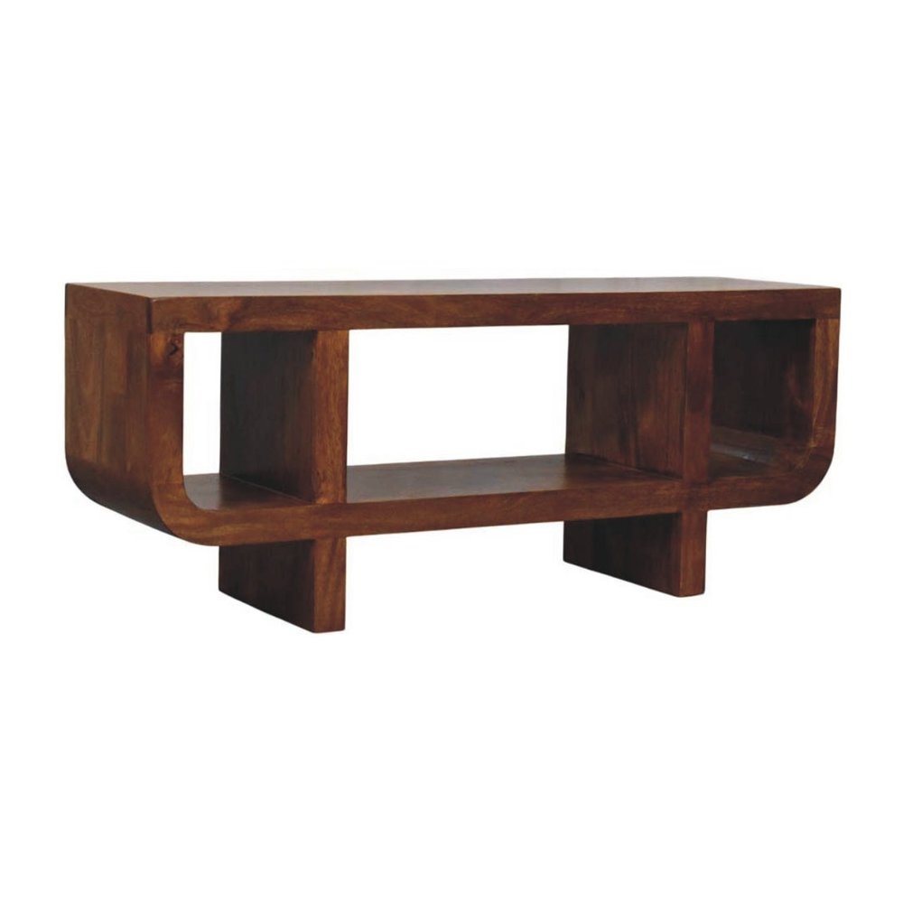 47" Brown Mango Wood Orion Open Entertainment Stand