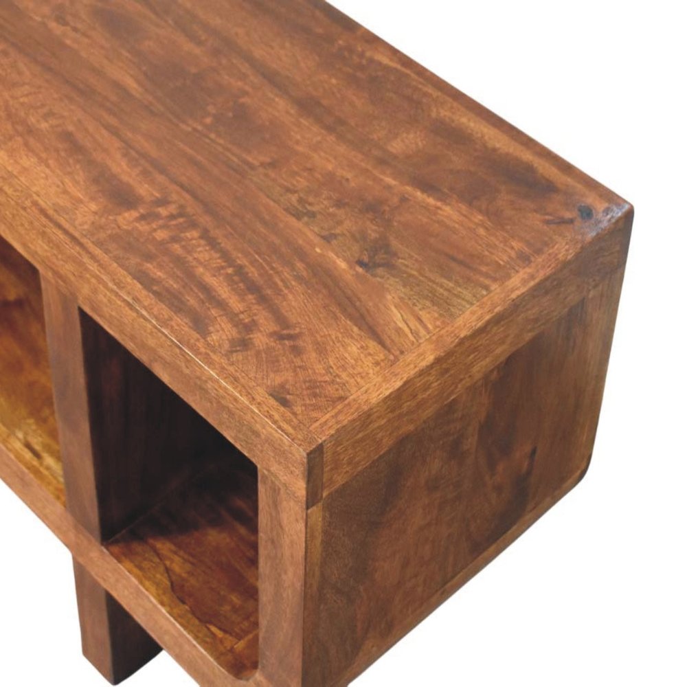 47" Brown Mango Wood Orion Open Entertainment Stand