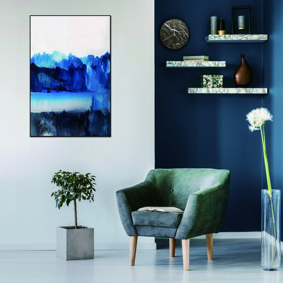 40" x 60" "Azul" Framed Wall Art