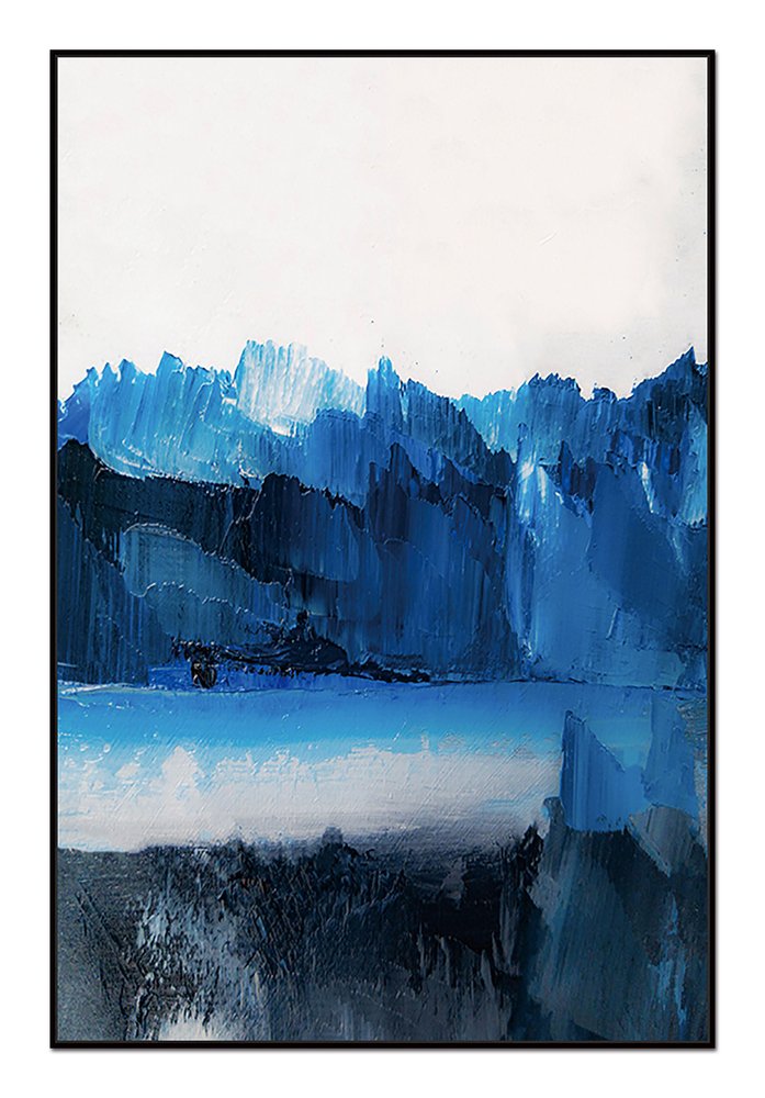 40" x 60" "Azul" Framed Wall Art