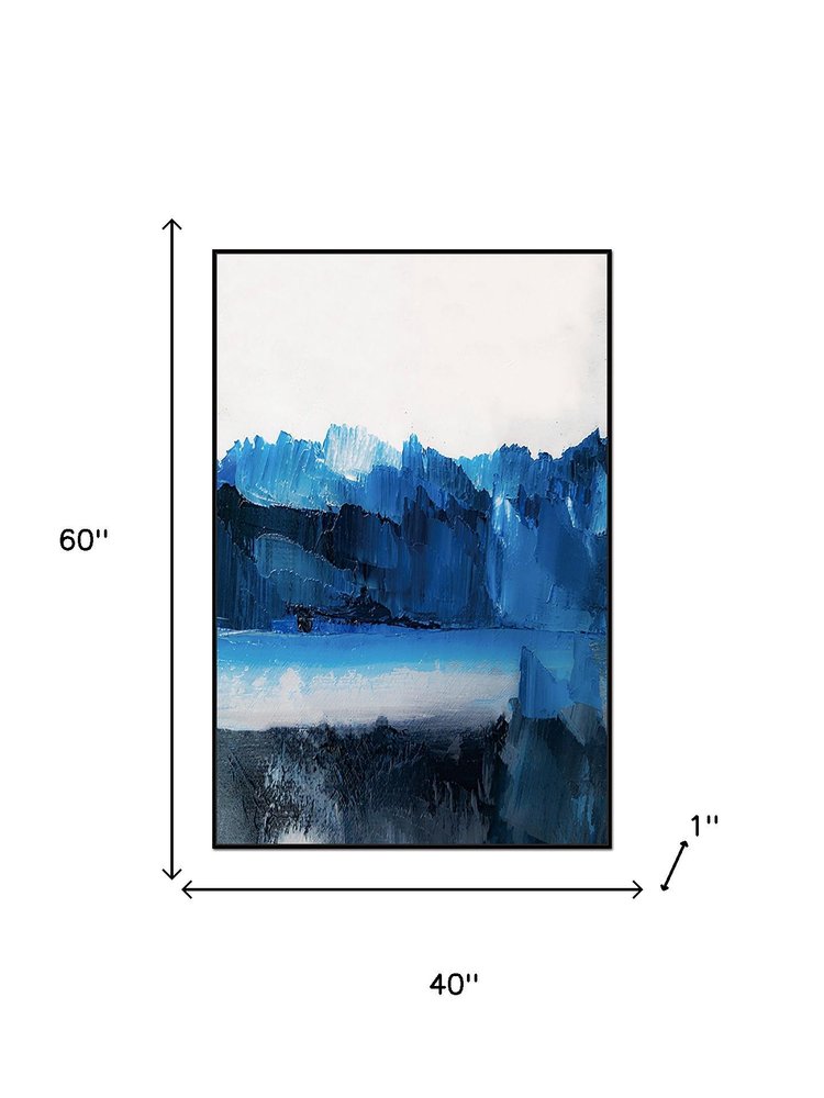 40" x 60" "Azul" Framed Wall Art