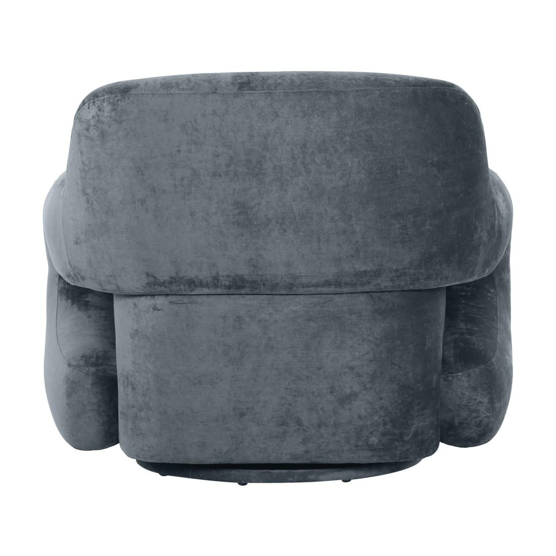 38" Gray Retro Future Velvet Sofa