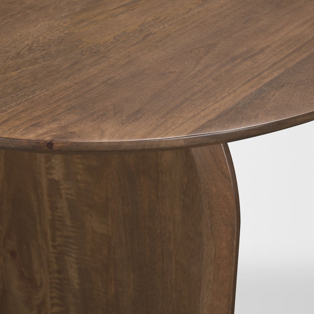 87" Modern Double Pedestal Wood Dining Table