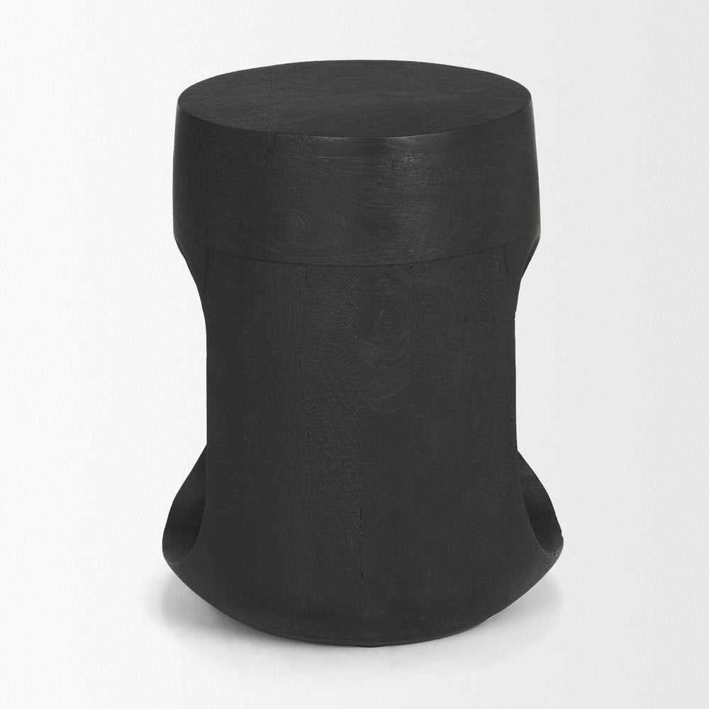 18" Wood Abstract Free-Form End Table