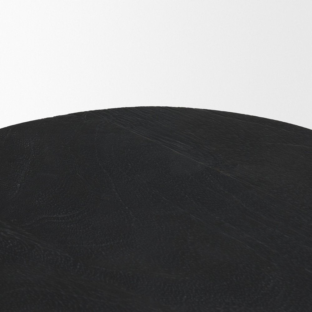 18" Wood Abstract Free-Form End Table