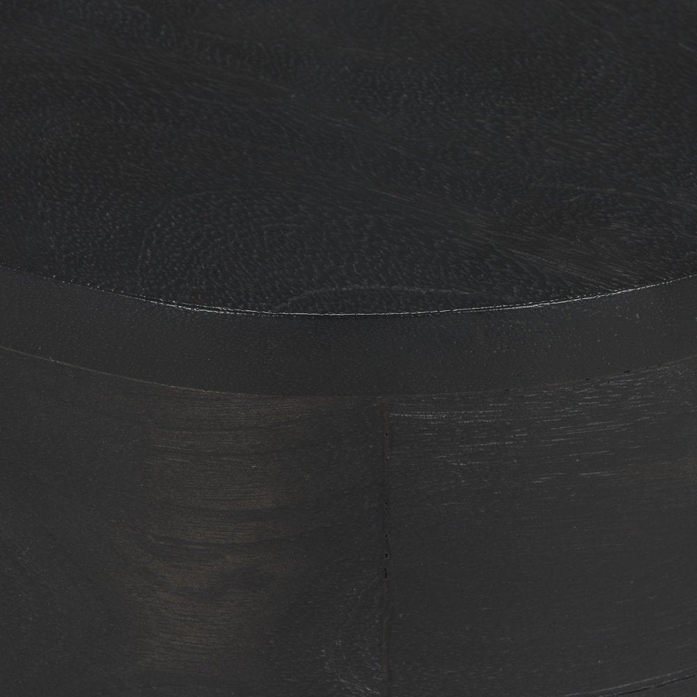 18" Wood Abstract Free-Form End Table