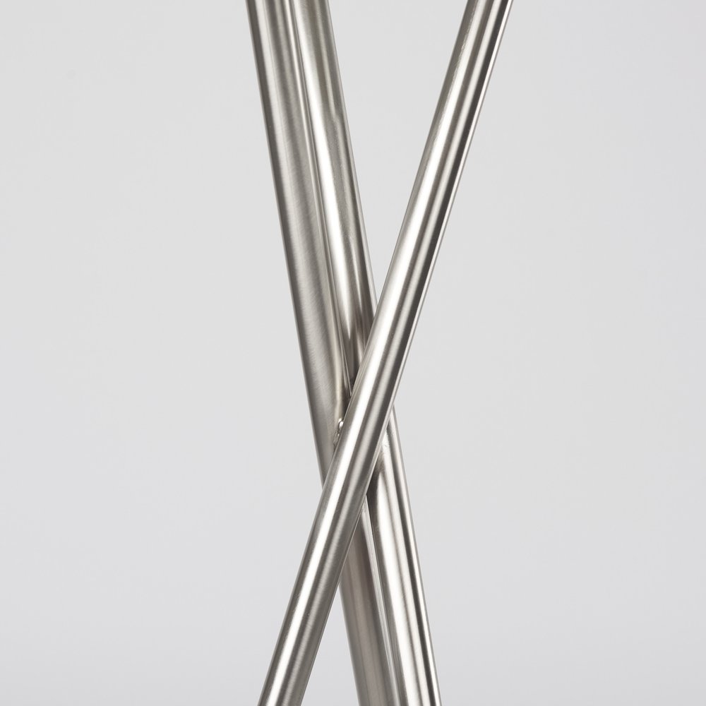 62" Beige Mid-Century Floor Lamp
